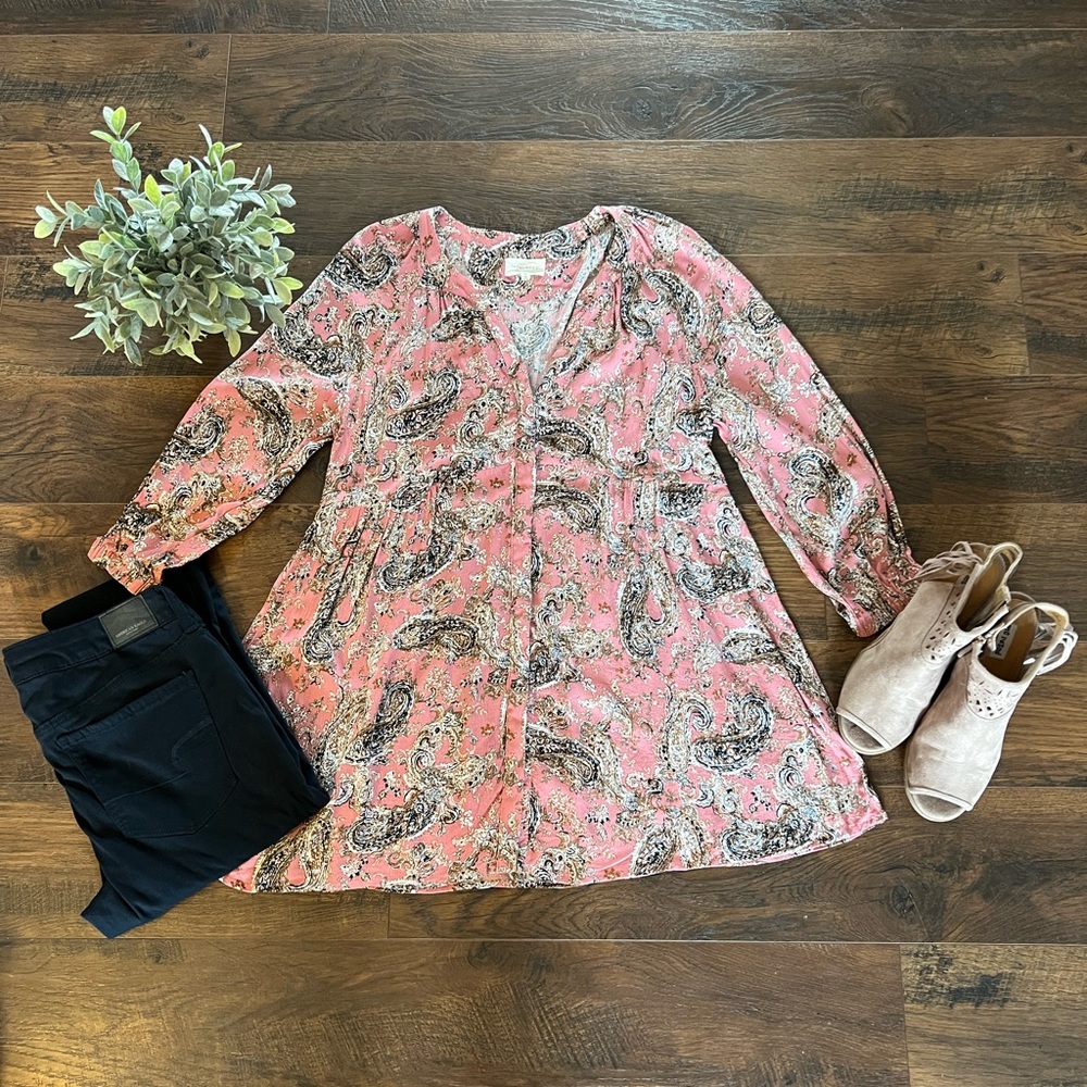 MELLODAY Paisley Blouse